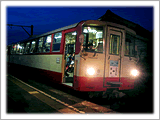 玉津浦駅に停車する吉良吉田行きLEカー