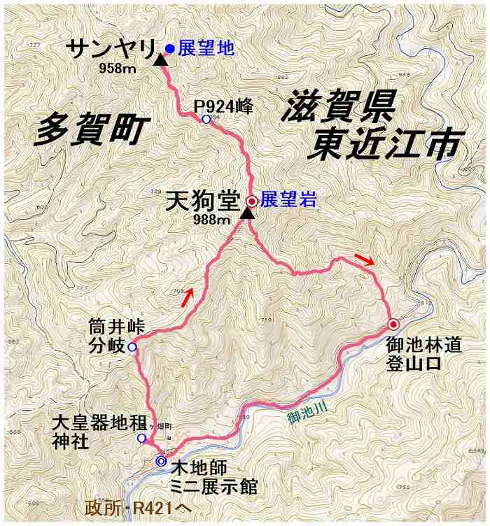 天狗堂マップ