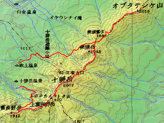 十勝連峰縦走